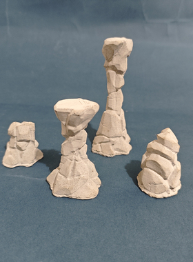 水泥艺术奇石柱洞天拱门桌面装饰摆件北欧风格鱼缸造景家居饰品