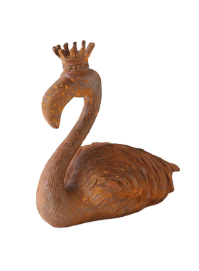 国王皇后火烈鸟铸铁花园装饰摆件