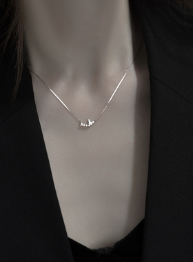 项链925纯银新款潮ins冷淡风