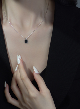 瑞泓祥纯银项链几何女韩版气质
