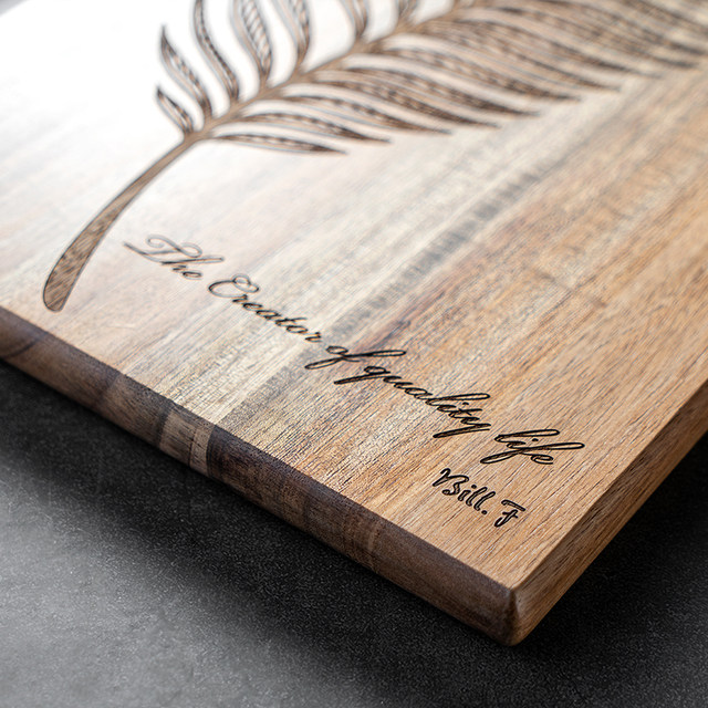 Bill.F Acacia Wood Leaf Cuisine Board Food Pallet