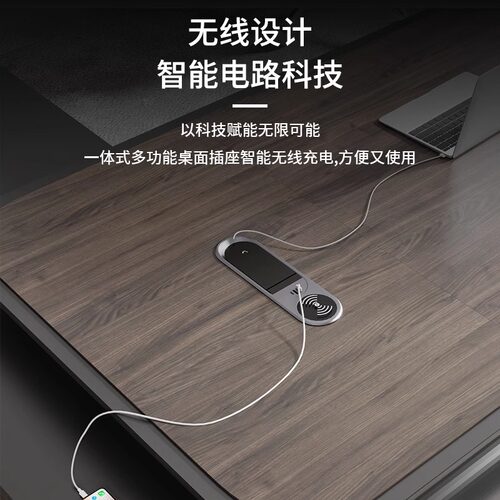 办公桌老板桌轻奢高级感烤漆简约现代大班台主管总裁经理高档家具 - 图2