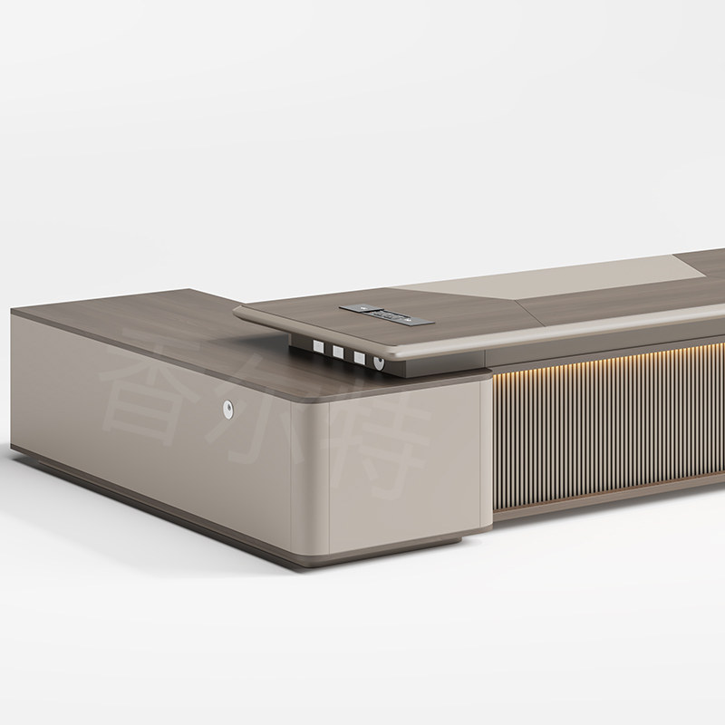 老板办公桌简约现代桌椅组合轻奢董事长办公室总裁大班台经理室桌,淘宝优惠券,粉丝福利购,淘宝优惠卷