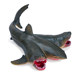 Simulated marine life model mutant three-headed shark toy shark model children's birthday gift ornaments collection