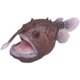 Simulated anglerfish plastic model toy