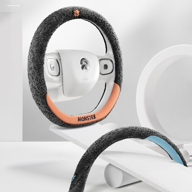 适用蔚来et5t方向盘套蔚来es6 ec6 ec7 et5 et7 es8冬季毛绒把套 - 图1