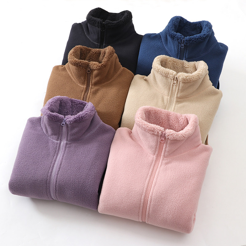 女童外套秋冬款洋气童装儿童加绒加厚摇粒绒立领上衣亲子保暖内胆,淘宝优惠券,粉丝福利购,淘宝优惠卷