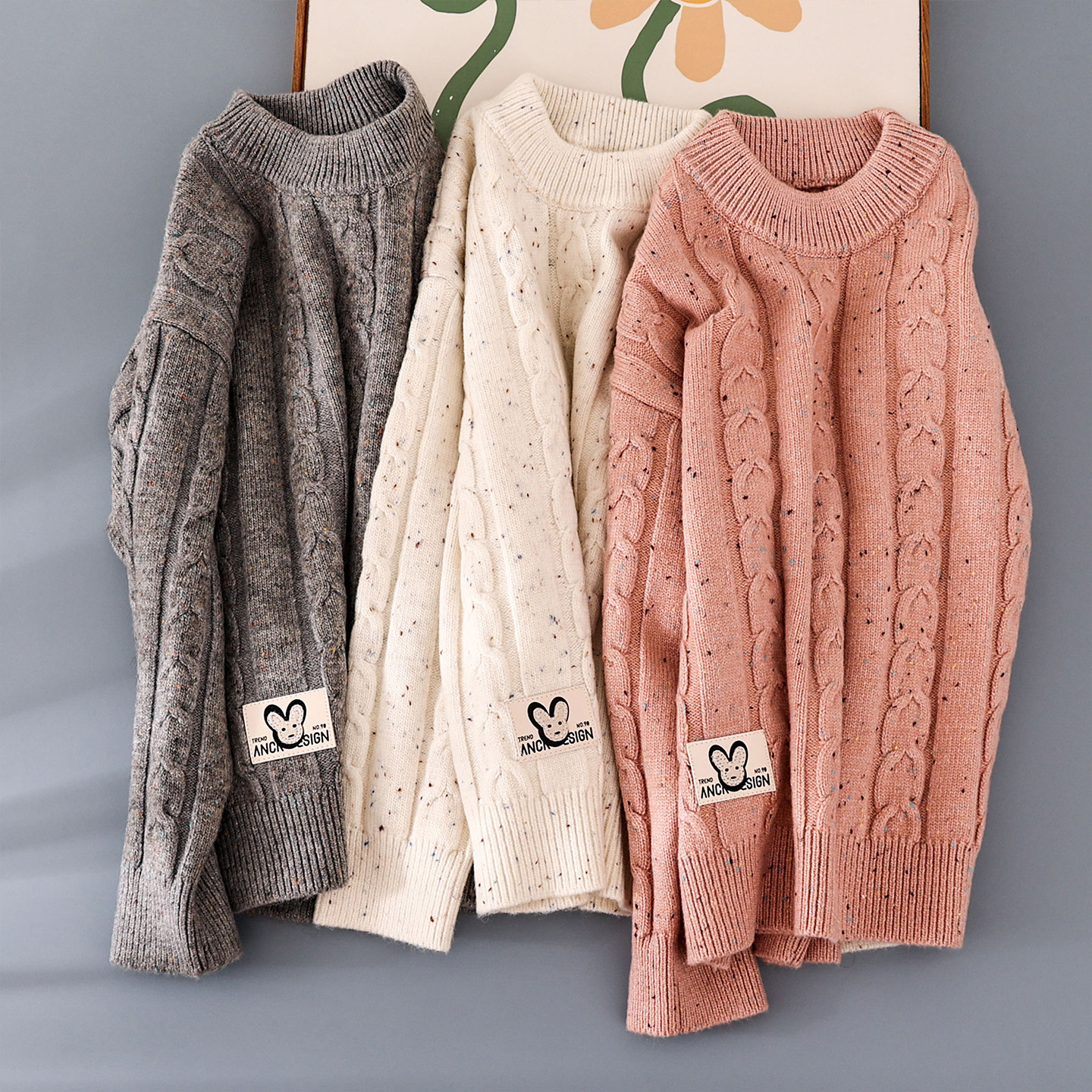 蔚未来儿童毛衣秋冬2025新款女童加厚保暖羊毛衫中大童打底针织衫,淘宝优惠券,粉丝福利购,淘宝优惠卷