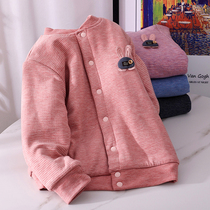 School Uniform God Instrumental Winter Hitch Girl Cotton Clothes Liner Children Autumn Winter Cotton Padded Jacket Warm Jacket Big Boy Silk Blouse