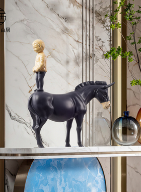 走廊雕塑摆件落地装饰