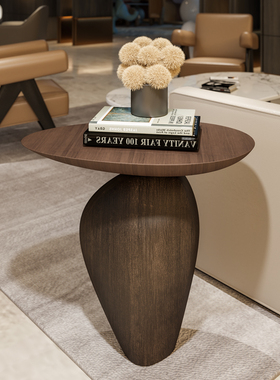 鹅卵石造型底座创意艺术角几边几