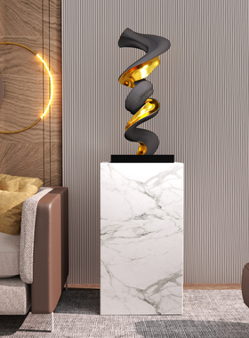 抽象轻奢雕塑落地摆件酒店大堂装饰摆件现代大型玄关售楼部艺术品