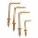 Copper-plated seven-character self-tapping screw right angle hook