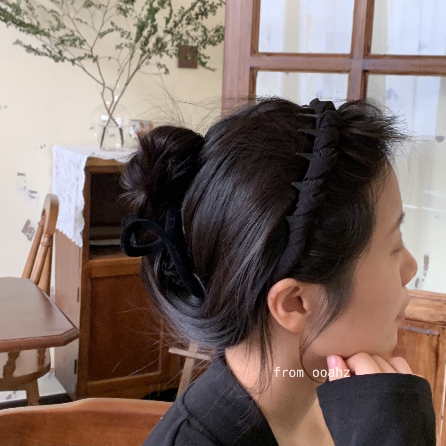 发型技巧｜植绒八字夹 复古百搭法式抓夹交叉发抓盘发夹子后脑勺,淘宝优惠券,粉丝福利购,淘宝优惠卷