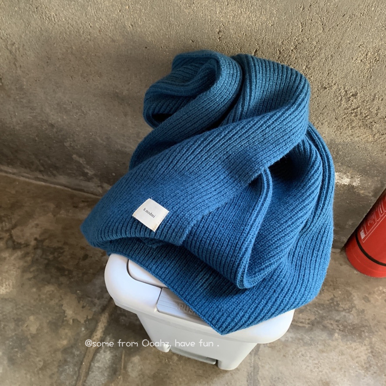 自然底色~秋冬百搭大地系柔软毛线围巾 情侣加厚ins保暖针织围脖 - 图0