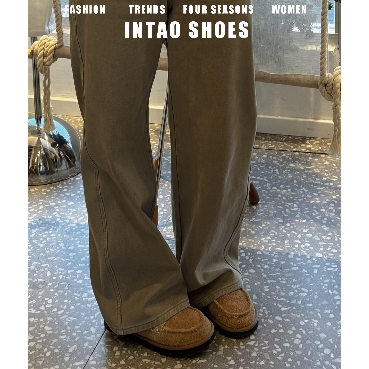 复古牛皮厚底加绒乐福鞋女冬外穿2025年保暖毛毛棉鞋豆豆深口单鞋,淘宝优惠券,粉丝福利购,淘宝优惠卷