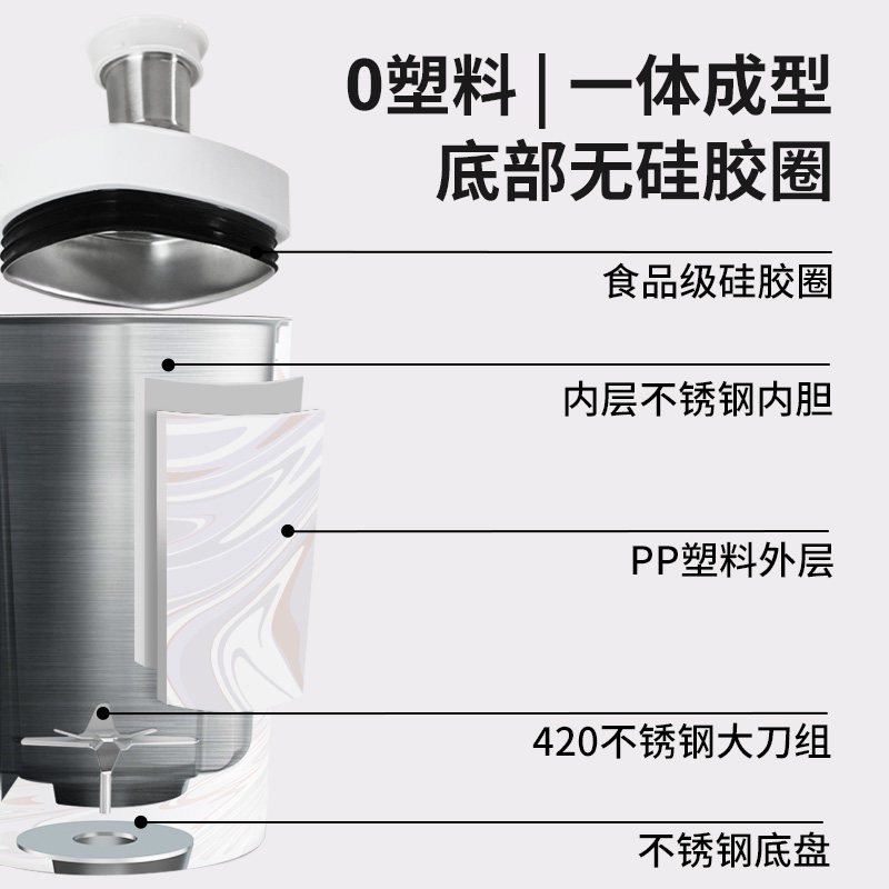 美国jese洁氏胶圈家用全自动破壁机 jese洁氏破壁机
