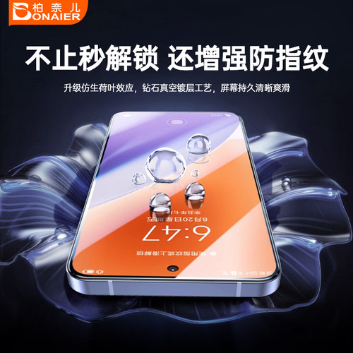 柏奈儿适用小米17ProMax钢化膜15手机膜14ultra贴膜k90至尊版13pro/11/12turbo红米k80/k70/k6050水凝膜 - 图0