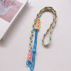 Hot-selling mobile phone colorful three-strand braided rope girls cross-body strap rope adjustable braided long bag cross-body