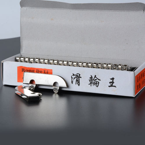 5mm厚玻璃移门滑轮门轨配套不锈铁玻璃轮 玻璃滑轮 刀轮 双飞轮 - 图1