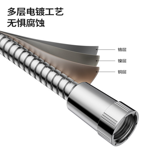 九牧花洒软管浴室热水器淋浴喷头防缠绕连接管子沐浴水管配件通用 - 图2