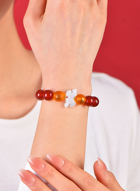 属鸡人吉祥佩戴淘灵运阁五岳四神喜合吉宏手链2026马年生肖鸡手串