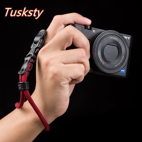 Tusksty原创微单黑卡7理光GR34相机手带挂绳富士莱卡快拆相机腕带 - 图0