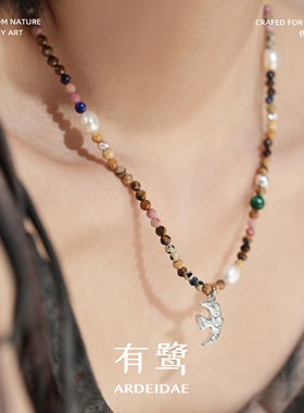 小众天然石巴洛克珍珠女复古项链