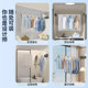 Invisible retractable clothesline, strong load-bearing and double capacity