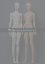 (pending warehouse) Vings68 US juvenile 2 0 body (limited-time open cabin) bjd vegan body doll 68cm male