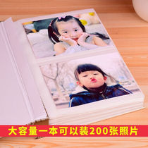 Album 7 Inch Inserts Page Style 200 Zhang Family Movie Set Large Capacity Childrens Baby Growth Remembrance Book Lovers over the Seven