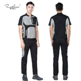 Летний дышащий раздельный комбинезон, прямые продажи с завода, короткий рукав, делается под заказ, с печатью вашего логотипа