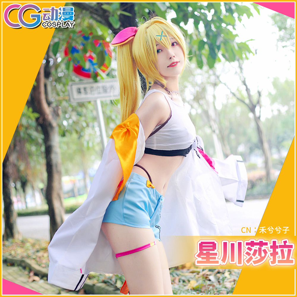 CGCOS动漫 vtuber虚拟偶像UP主彩虹社星川莎拉 cosplay服装女装-图0