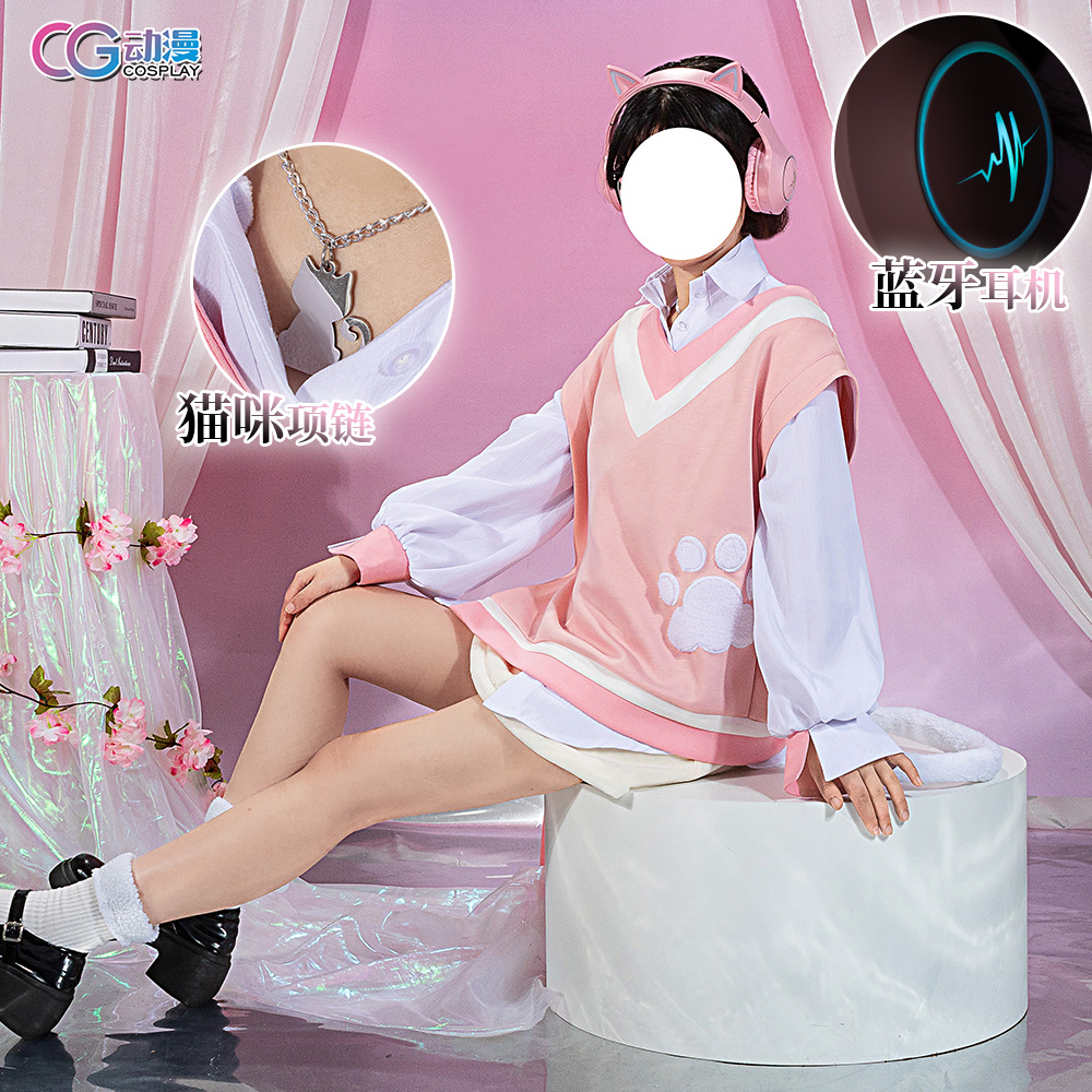 CGcos动漫服装 世界计划 PJSK 晓山瑞希 cosplay女装日常裙可爱 - 图1