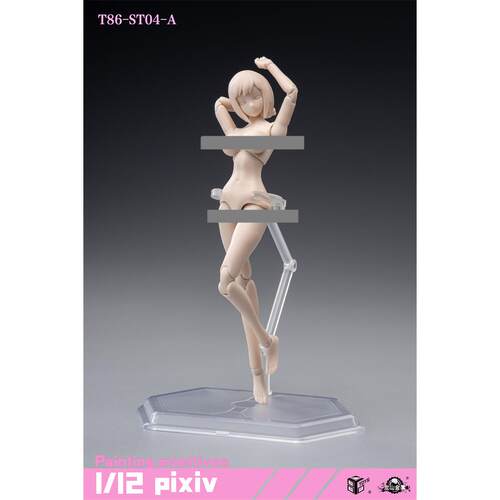 86TOYS &龙山金属 1/12比例 半包胶女素体 T86-ST01-04AB兵人模型 - 图1