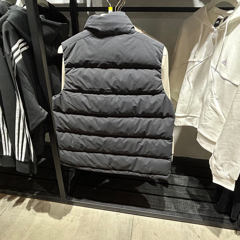 正品Adidas/阿迪达冬季女子保暖马甲休闲运动羽绒无袖外套 HG6280-图0