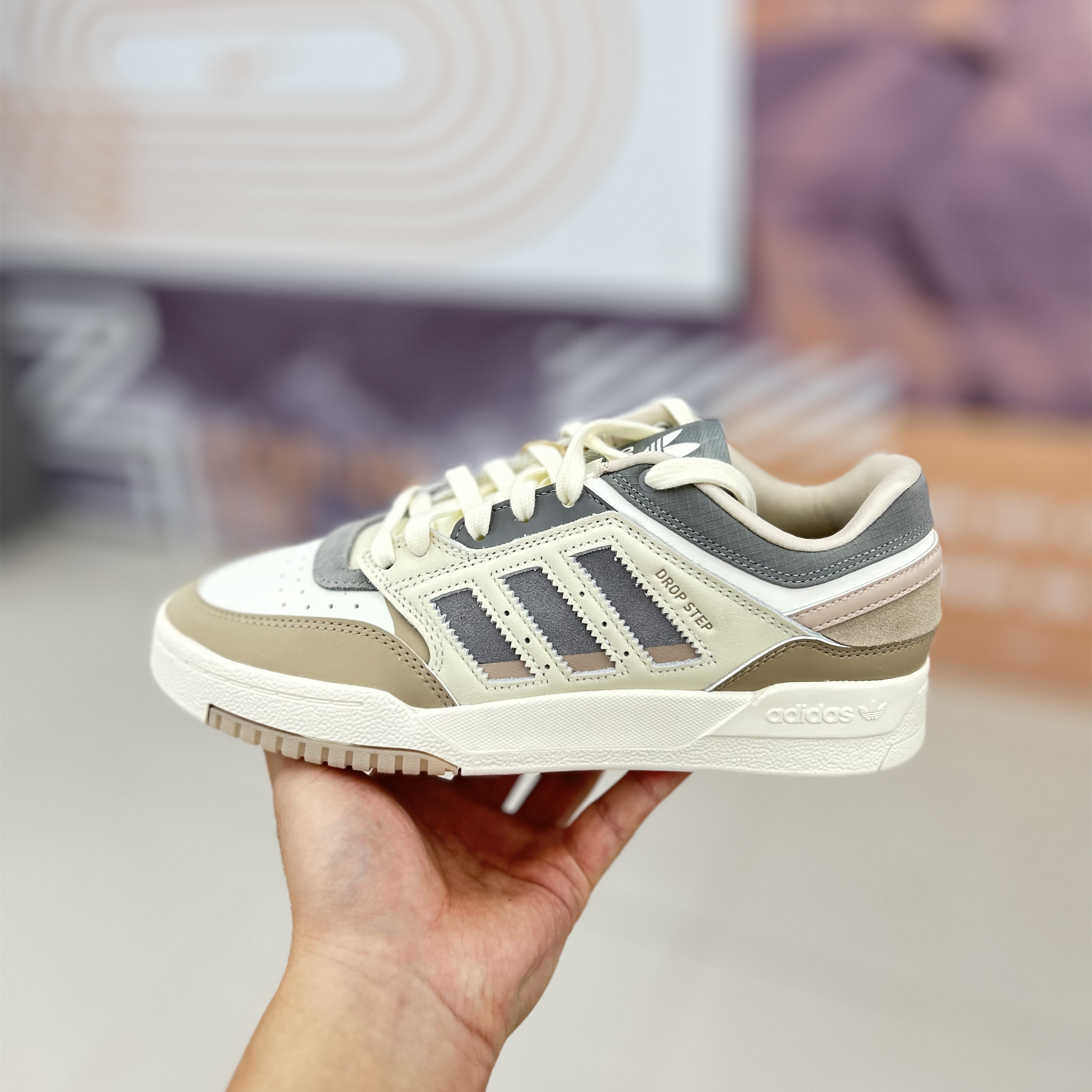 正品Adidas/阿迪达斯三叶草男女DROP STEP LOW低帮休闲板鞋IG6063-图3