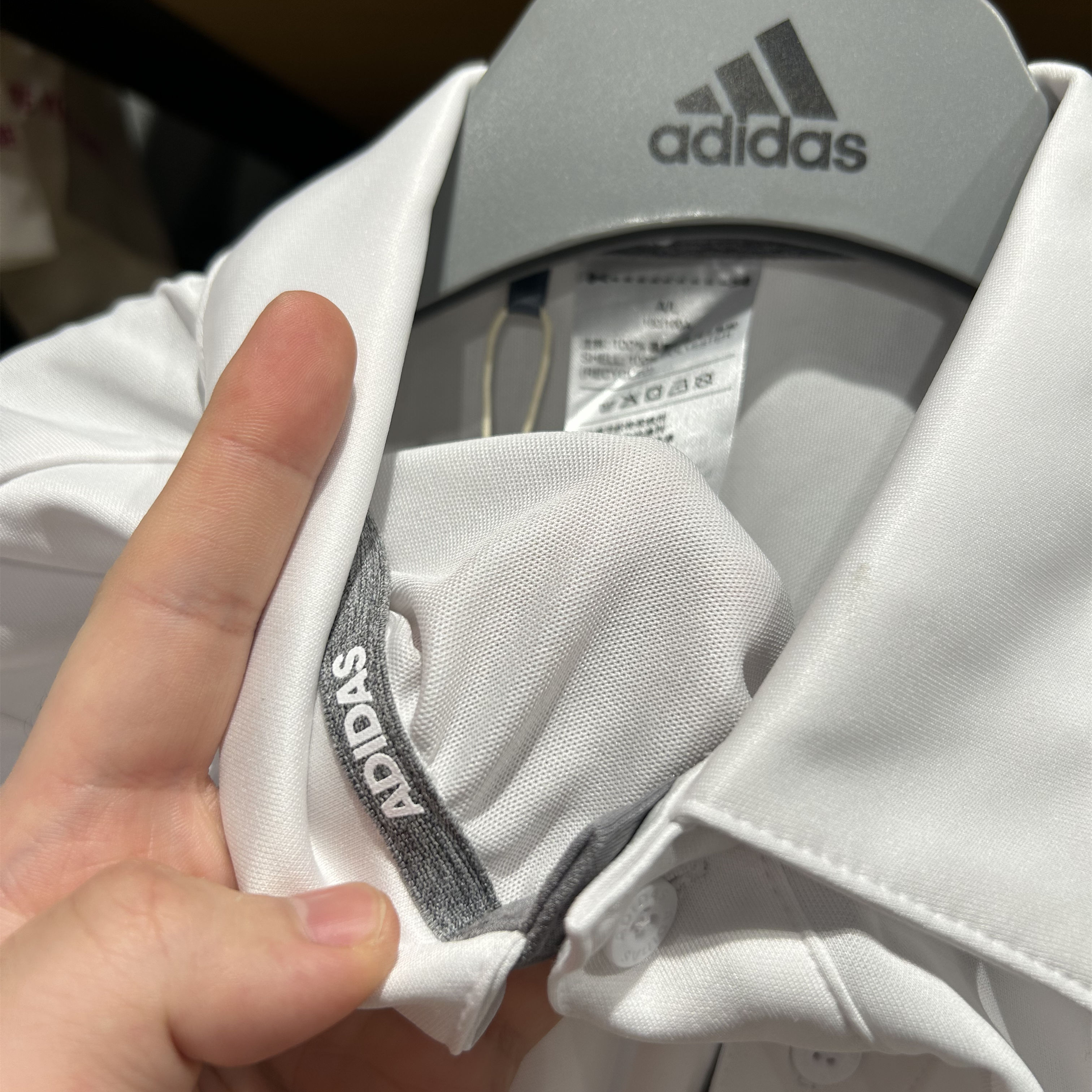 正品Adidas/阿迪达斯夏季经典男子高尔夫运动短袖POLO衫 IA5447 - 图1