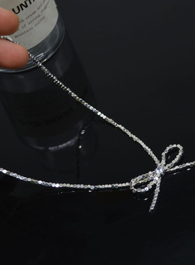 碎银子打结女蝴蝶结项链