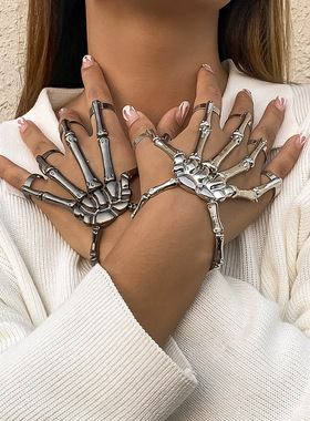 复古夸张金属男女手链潮