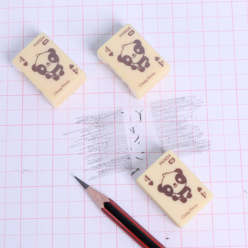 中华橡皮学生专用擦得干净创意卡通可爱儿童4b像皮擦高光可爱幼儿园少屑安全学习用品文具美术橡皮E5001 - 图3