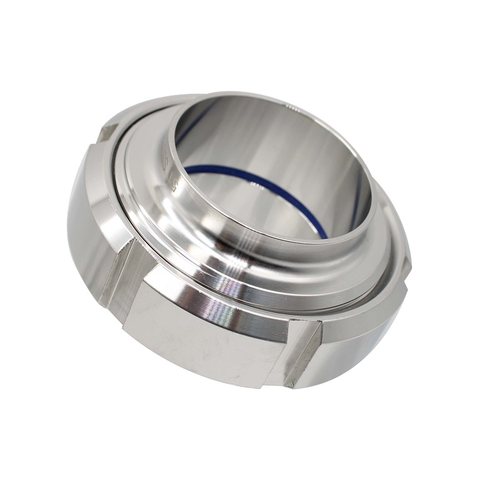 SS304/SS316L卫生级活接头SMS活接头不锈钢对焊活接圆螺纹管道由 - 图3