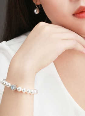 礼物天然送女友海蓝宝手饰轻奢