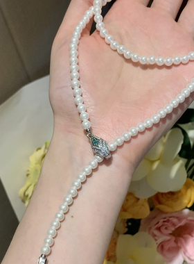 小米珠澳母贝珍珠项链女气质百搭名媛轻奢高级感锁骨链