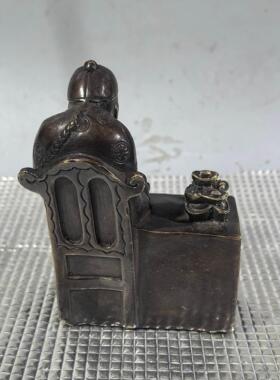 仿古纯铜古玩铜器精打细算做工精致办公室客厅门店开业摆件