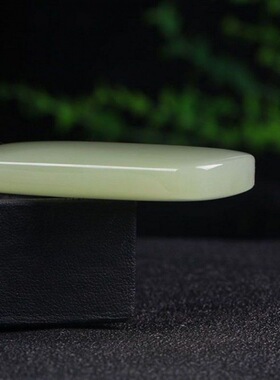 玉石平安无事牌吊坠男女玉石项链挂件真玉色琉璃玉佩