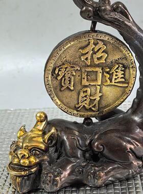仿古纯铜玄武貔貅神兽办公室家居客厅摆件装饰摆设开业礼品
