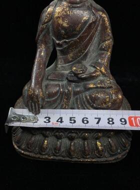 复古鎏金小铁佛摆件铁佛摆件家居装饰品摆件