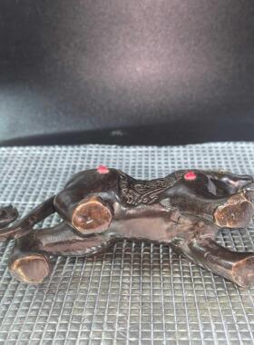 铜鎏金皮休做工精细包浆完美做工精细包浆醇厚