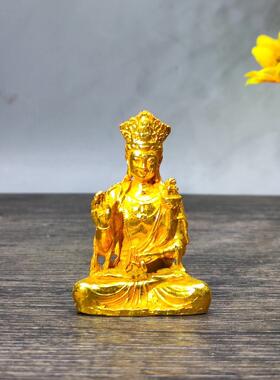 黄铜鎏金迷你复古摆件佛像菩萨摆件客厅